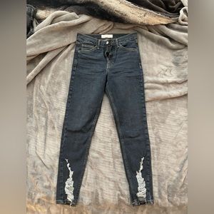 Topshop distressed jeans